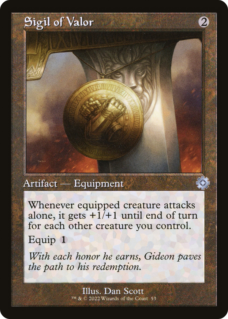 Image of Sigil of Valor (Retro) [The Brothers' War Retro Artifacts]