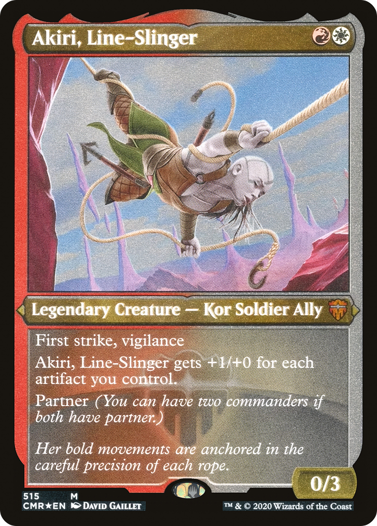 Image of Akiri, Line-Slinger (Etched) [Commander Legends]
