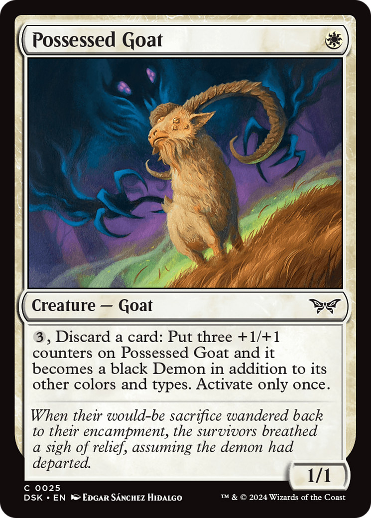 Image of Possessed Goat [Duskmourn: House of Horror]
