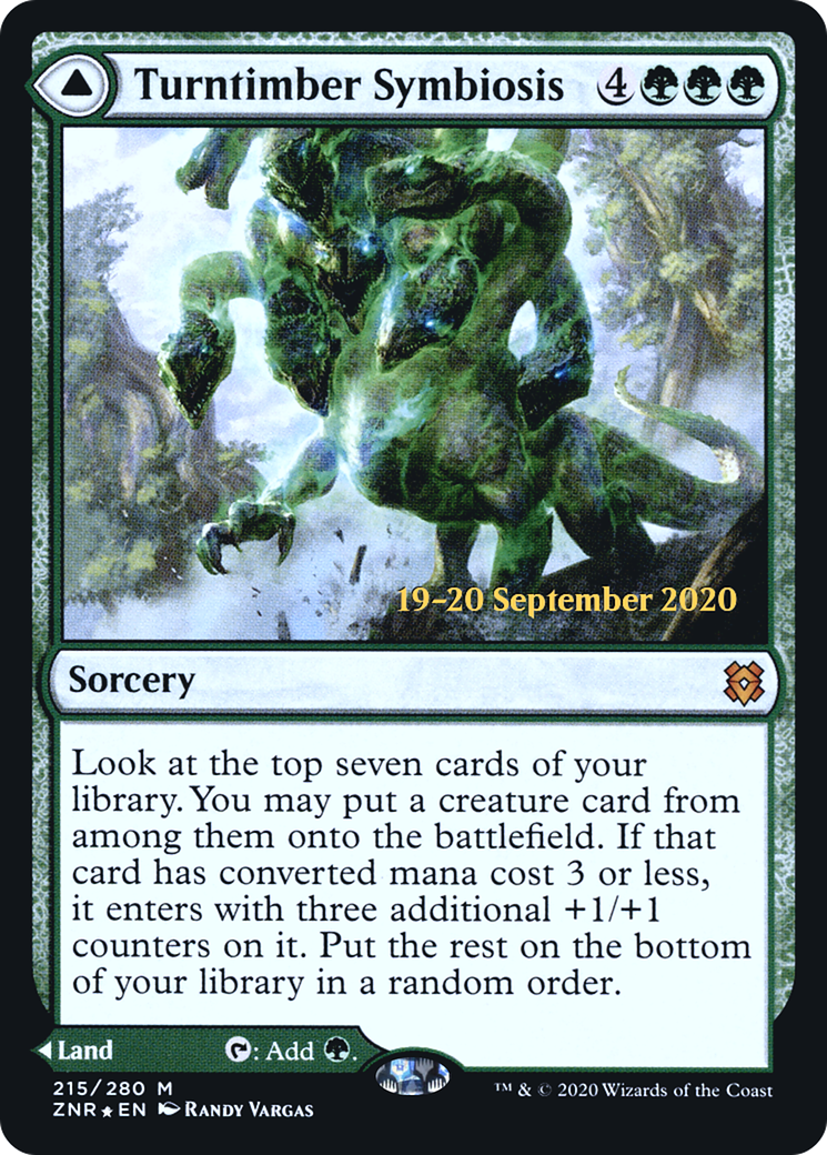 Image of Turntimber Symbiosis // Turntimber, Serpentine Wood [Zendikar Rising Prerelease Promos]