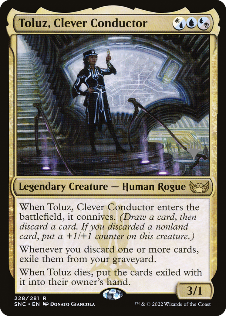 Image of Toluz, Clever Conductor (Promo Pack) [Streets of New Capenna Promos]