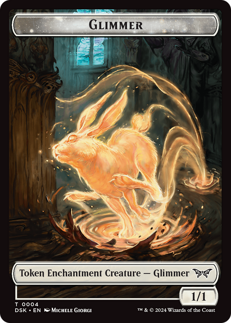 Image of Glimmer // Gremlin Double-Sided Token [Duskmourn: House of Horror Tokens]