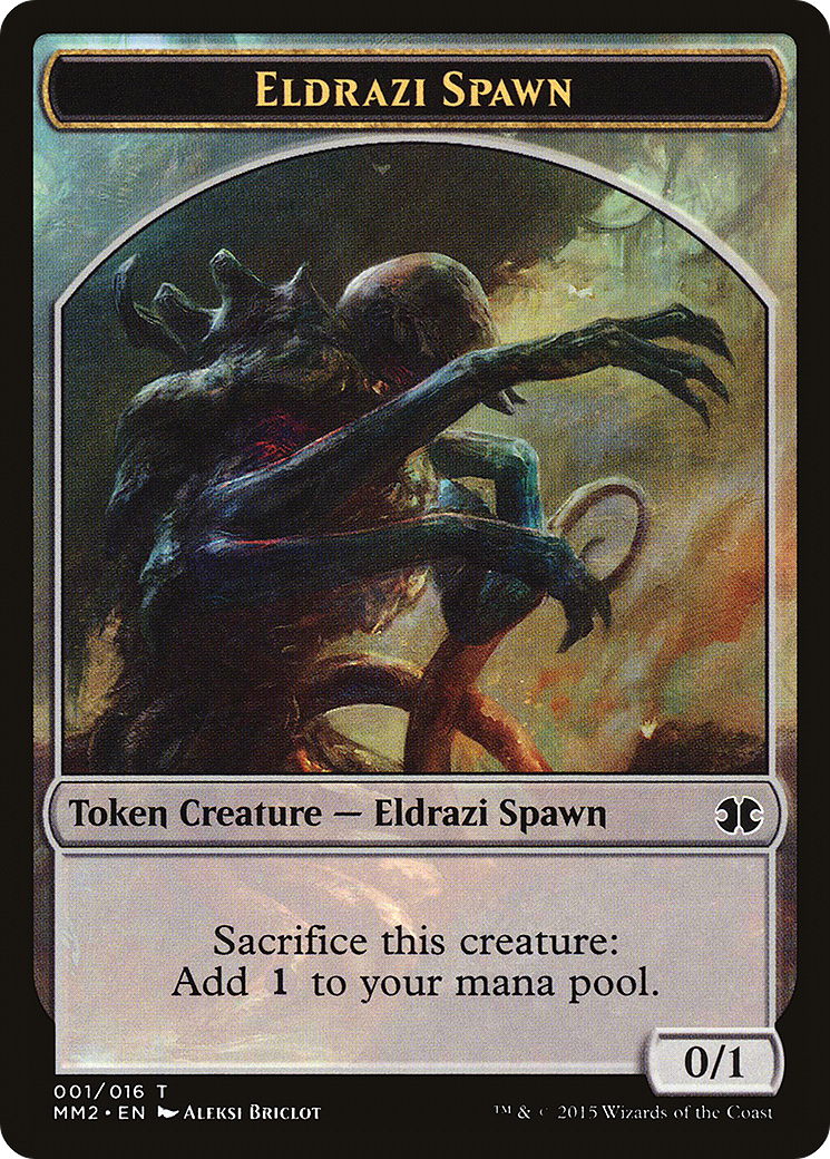 Image of Eldrazi Spawn Token (001/016) [Modern Masters 2015 Tokens]