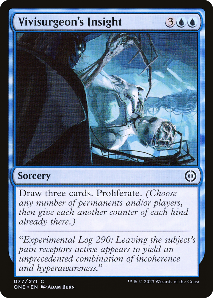 Image of Vivisurgeon's Insight [Phyrexia: All Will Be One]