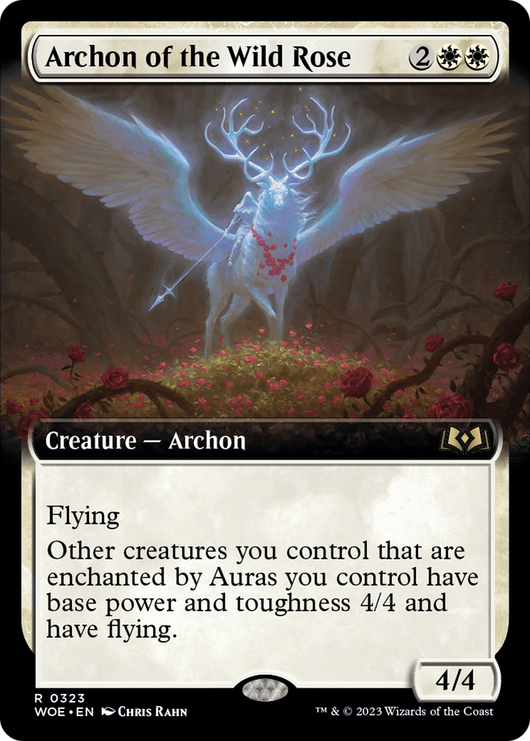 Image of Archon of the Wild Rose (Extended Art) [Wilds of Eldraine]
