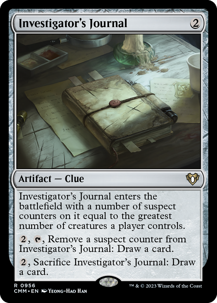 Image of Investigator's Journal [Commander Masters]