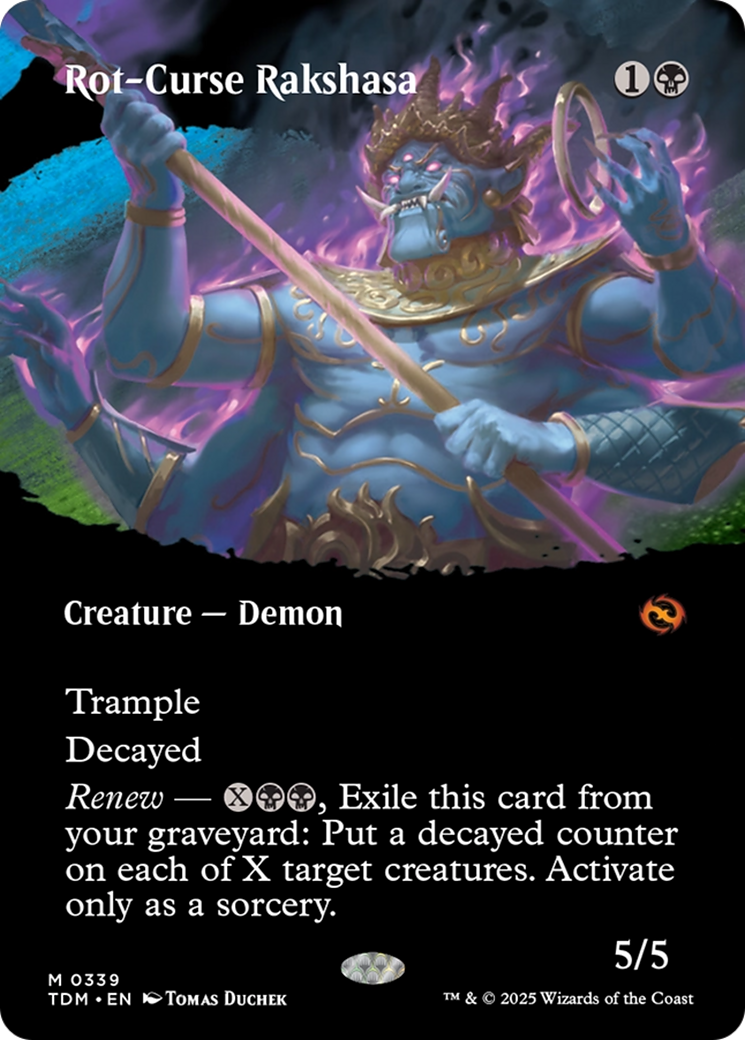Image of Rot-Curse Rakshasa (Borderless) [Tarkir: Dragonstorm]
