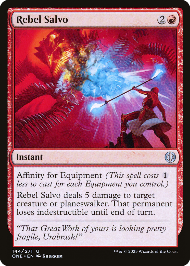 Image of Rebel Salvo [Phyrexia: All Will Be One]