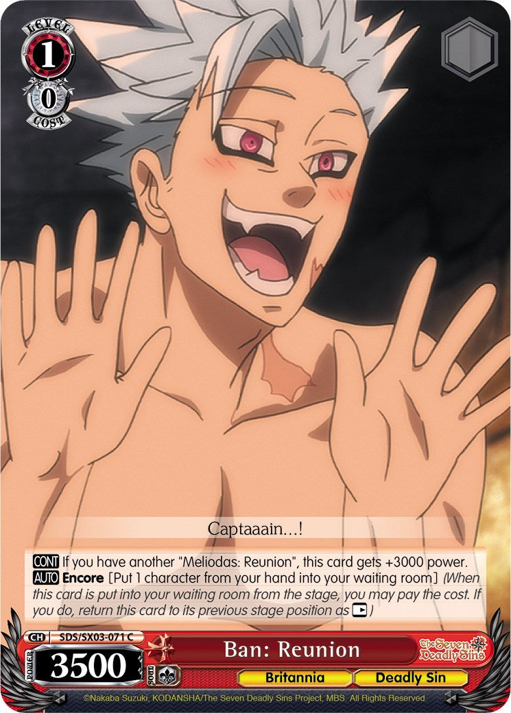 Image of Ban: Reunion (SDS/SX03-071 C) [The Seven Deadly Sins]