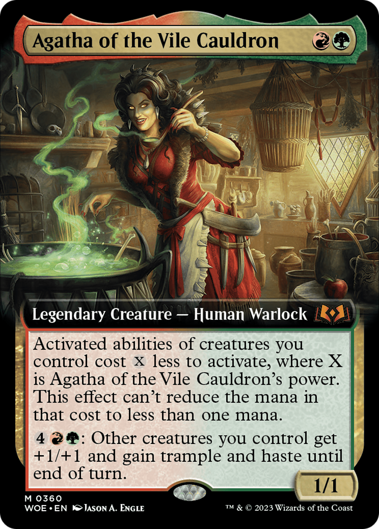 Image of Agatha of the Vile Cauldron (Extended Art) [Wilds of Eldraine]