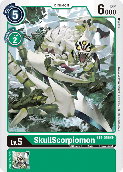 Image of SkullScorpiomon [BT4-056] [Great Legend]