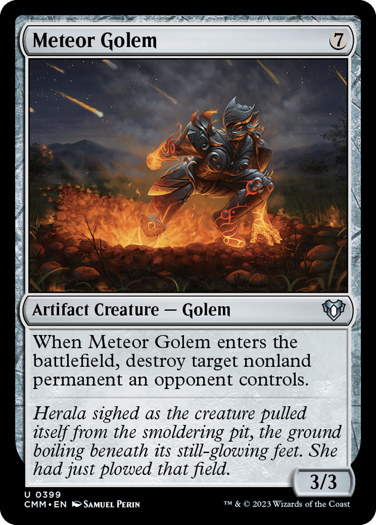 Image of Meteor Golem [Commander Masters]