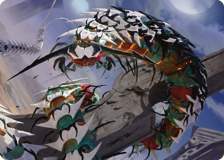 Image of Atraxa's Skitterfang Art Card [Phyrexia: All Will Be One Art Series]