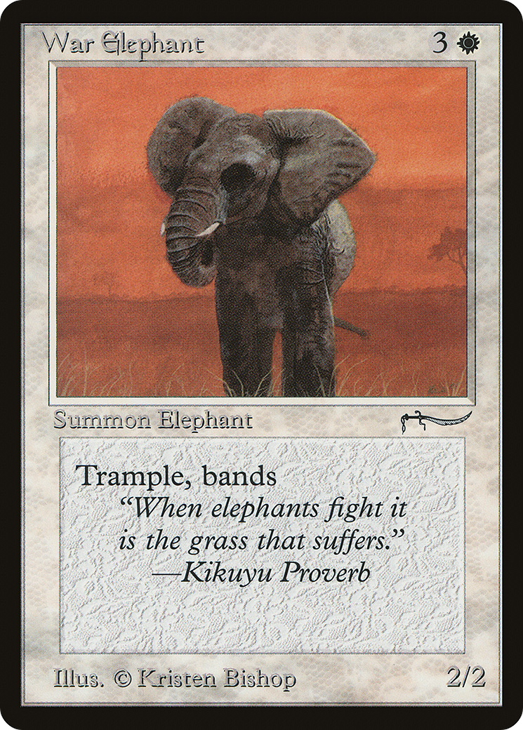 Image of War Elephant (Light Mana Cost) [Arabian Nights]