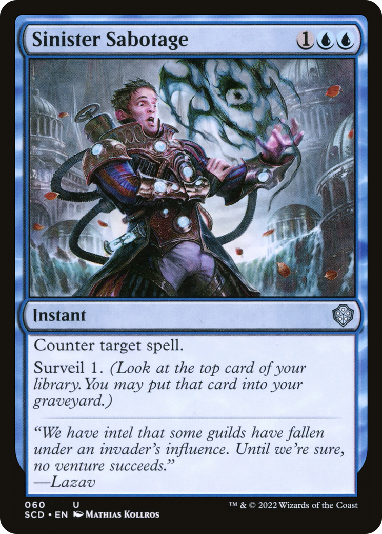 Image of Sinister Sabotage [Starter Commander Decks]
