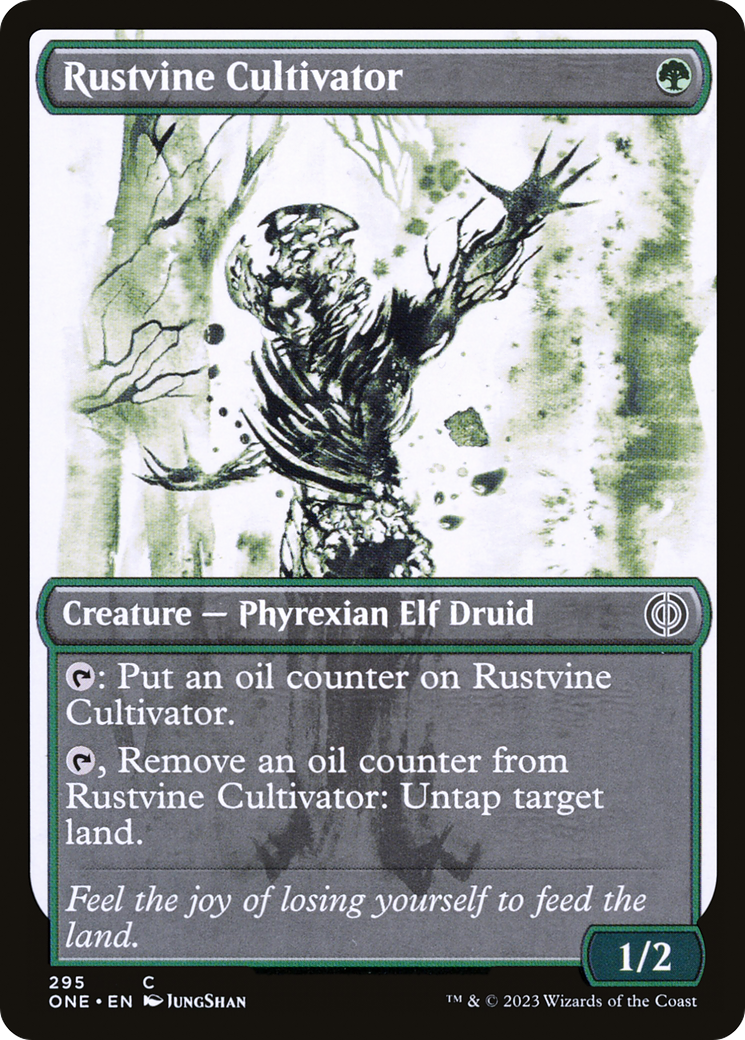 Image of Rustvine Cultivator (Showcase Ichor) [Phyrexia: All Will Be One]