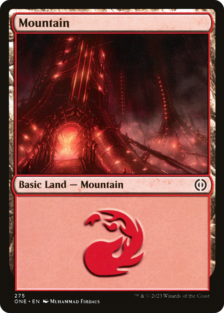 Image of Mountain (275) [Phyrexia: All Will Be One]