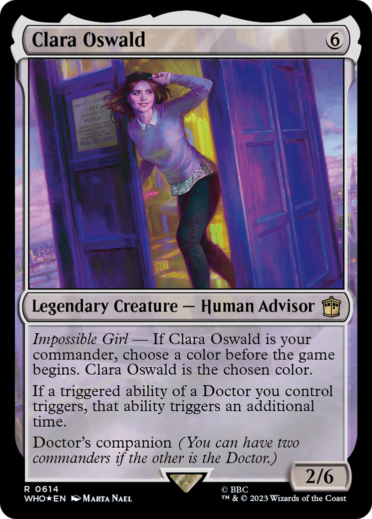 Image of Clara Oswald (Surge Foil) [Doctor Who]
