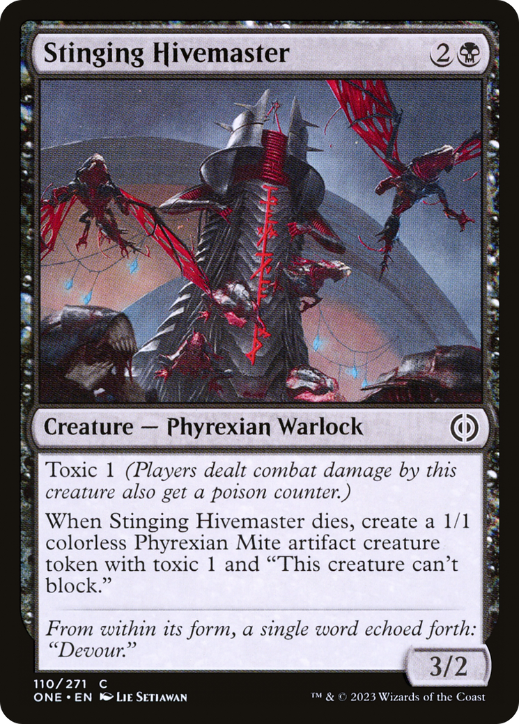 Image of Stinging Hivemaster [Phyrexia: All Will Be One]