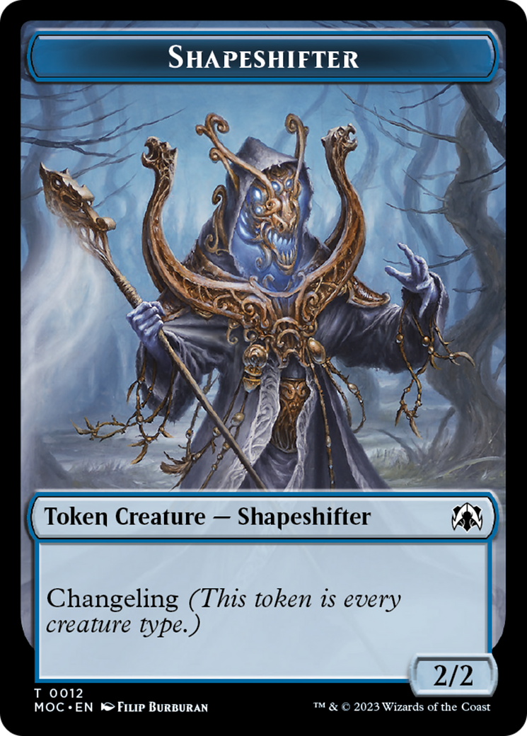 Image of Blood // Shapeshifter Double-Sided Token [March of the Machine Commander Tokens]