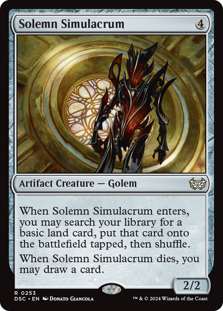 Image of Solemn Simulacrum [Duskmourn: House of Horror Commander]