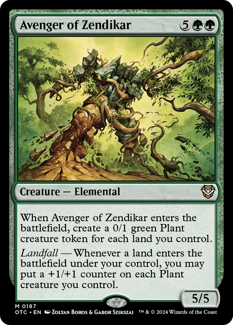 Image of Avenger of Zendikar [Outlaws of Thunder Junction Commander]