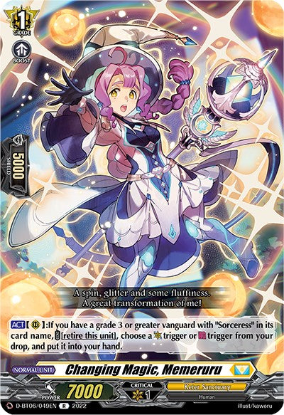 Image of Changing Magic, Memeruru (D-BT06/049EN) [Blazing Dragon Reborn]