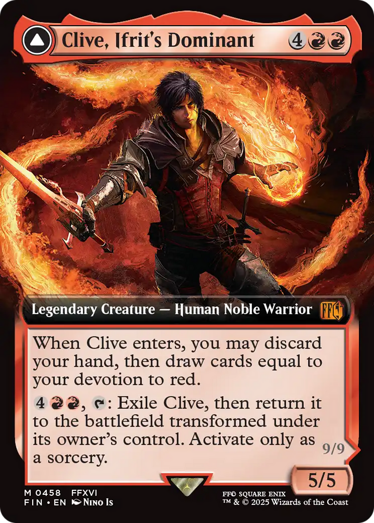 Image of Clive, Ifrit's Dominant // Ifrit, Warden of Inferno (Extended Art) [FINAL FANTASY]