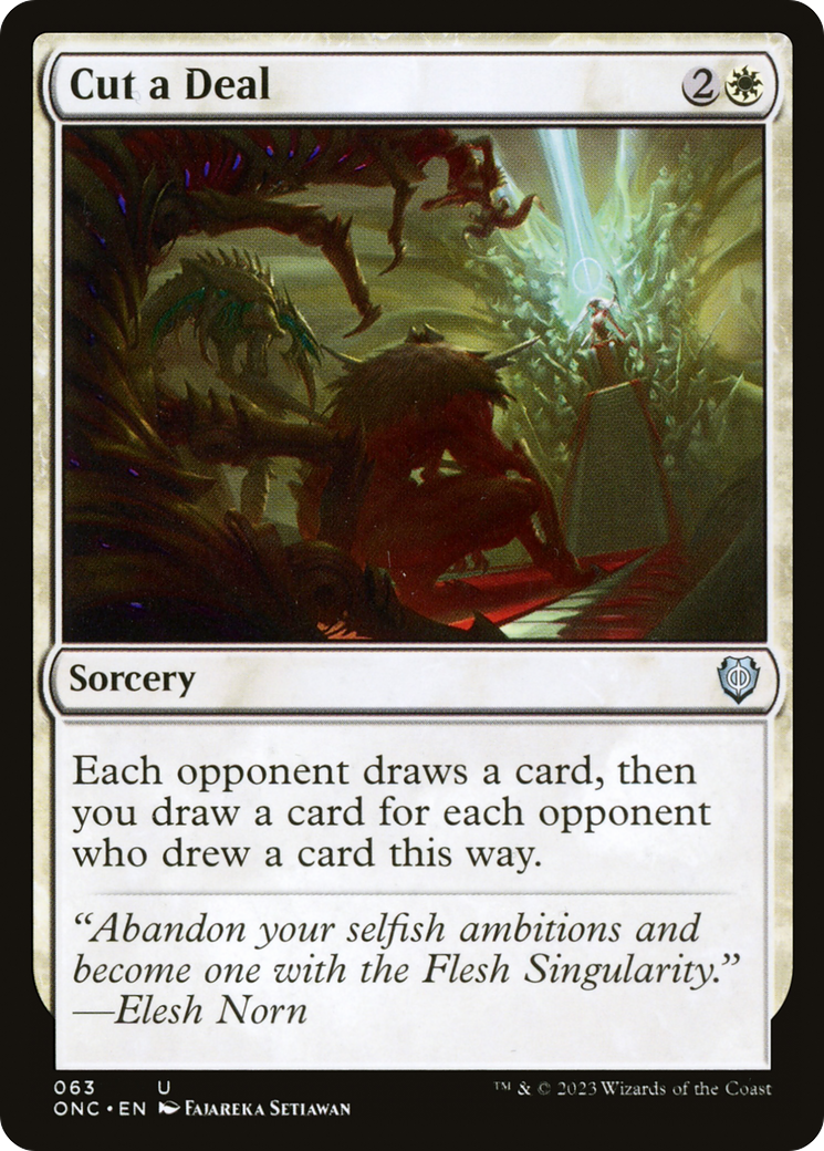 Image of Cut a Deal [Phyrexia: All Will Be One Commander]