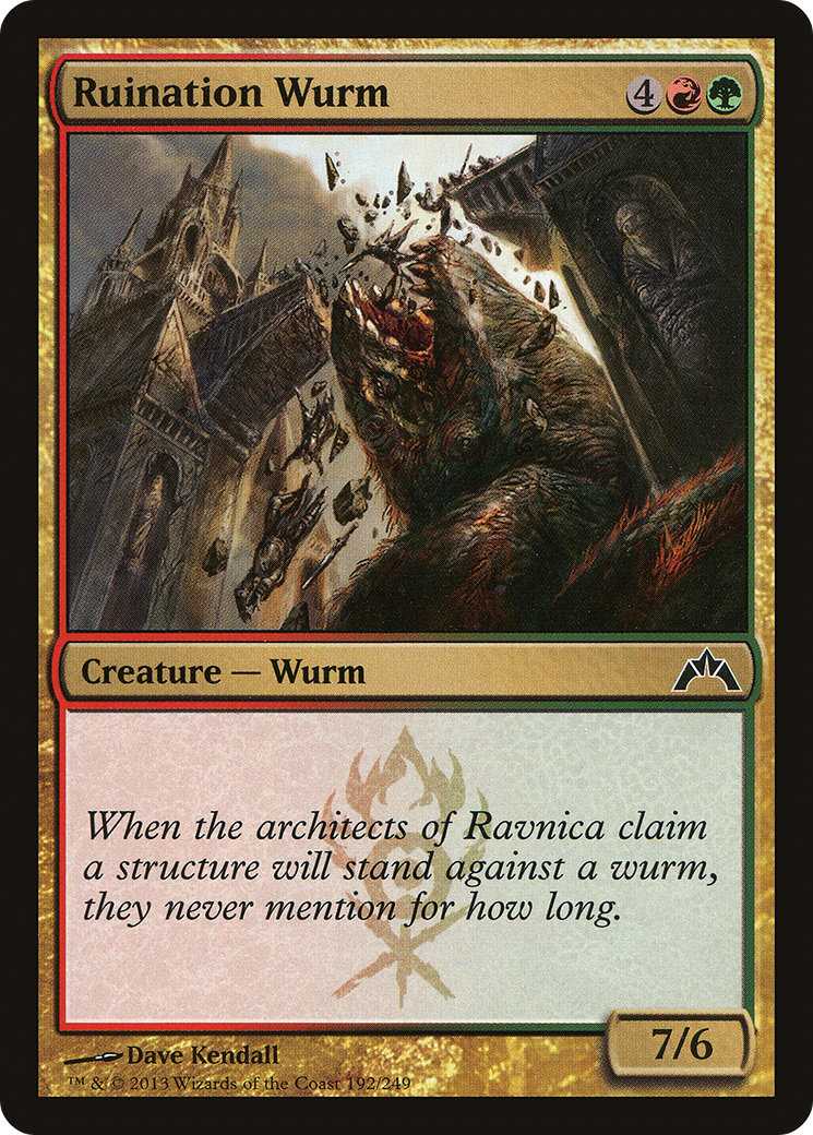Image of Ruination Wurm [Gatecrash]