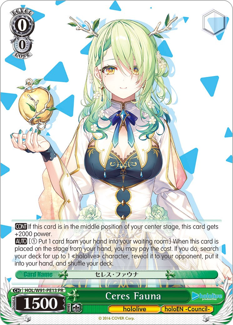 Image of Ceres Fauna (HOL/W91-PE13 PR) (Promo) [hololive production]