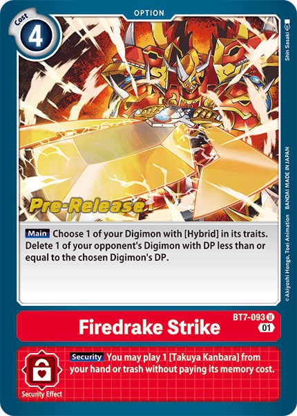 Image of Firedrake Strike [BT7-093] [Next Adventure Pre-Release Cards]