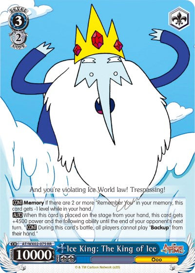 Image of Ice King: The King of Ice (AT/WX02-075 RR) [Adventure Time]