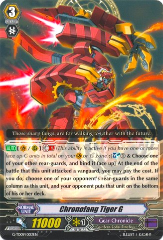 Image of Chronofang Tiger G (G-TD09/003EN) [True Zodiac Time Beasts]
