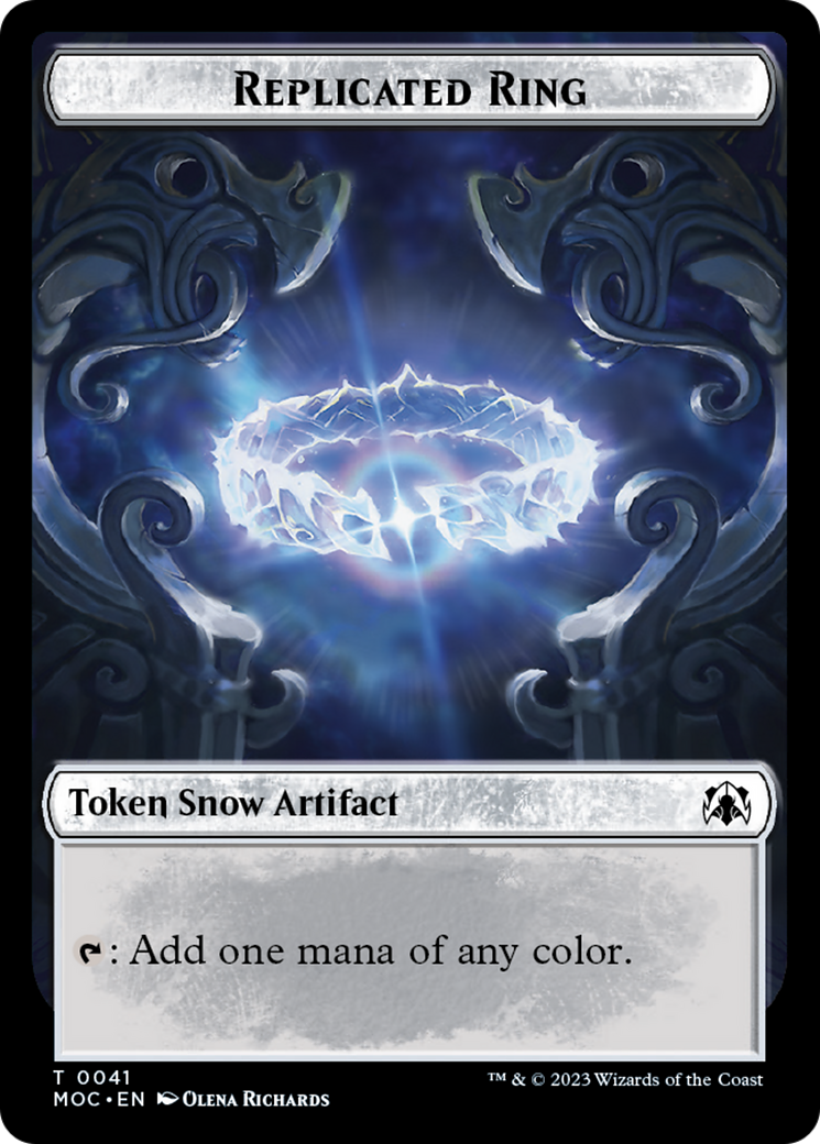 Image of Food // Replicated Ring Double-Sided Token [March of the Machine Commander Tokens]