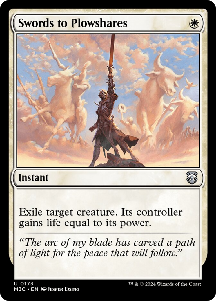 Image of Swords to Plowshares (Ripple Foil) [Modern Horizons 3 Commander]