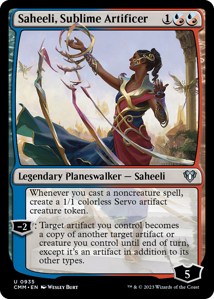 Image of Saheeli, Sublime Artificer [Commander Masters]