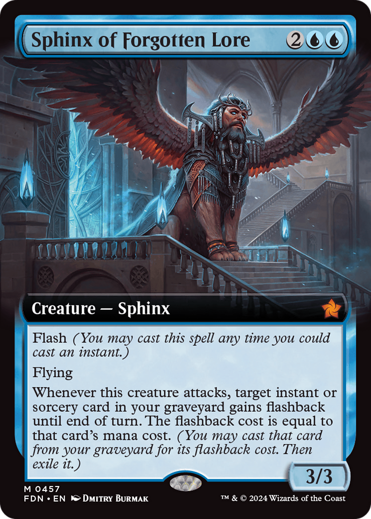 Image of Sphinx of Forgotten Lore (Extended Art) [Foundations]
