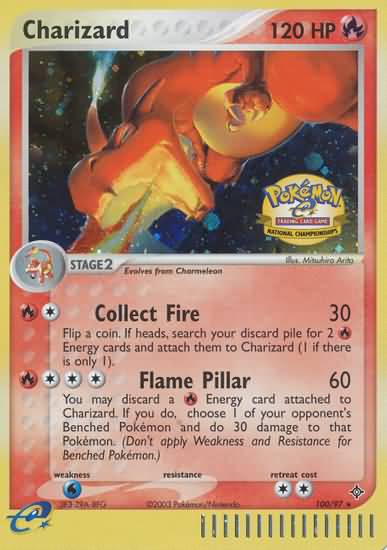 Image of Charizard (100/97) (National Championship 2004) [League & Championship Cards]