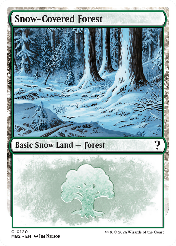 Image of Snow-Covered Forest (White Border) [Mystery Booster 2]