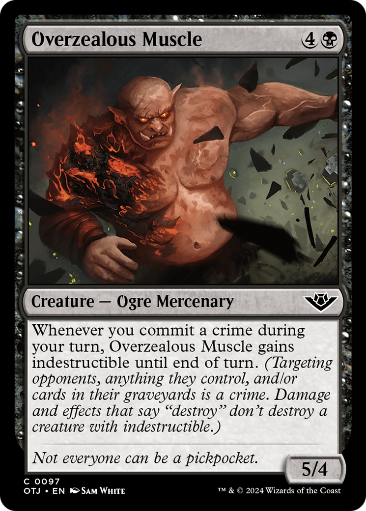 Image of Overzealous Muscle [Outlaws of Thunder Junction]