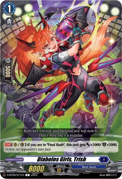 Image of Diabolos Girls, Trish (D-BT09/071EN) [Dragontree Invasion]