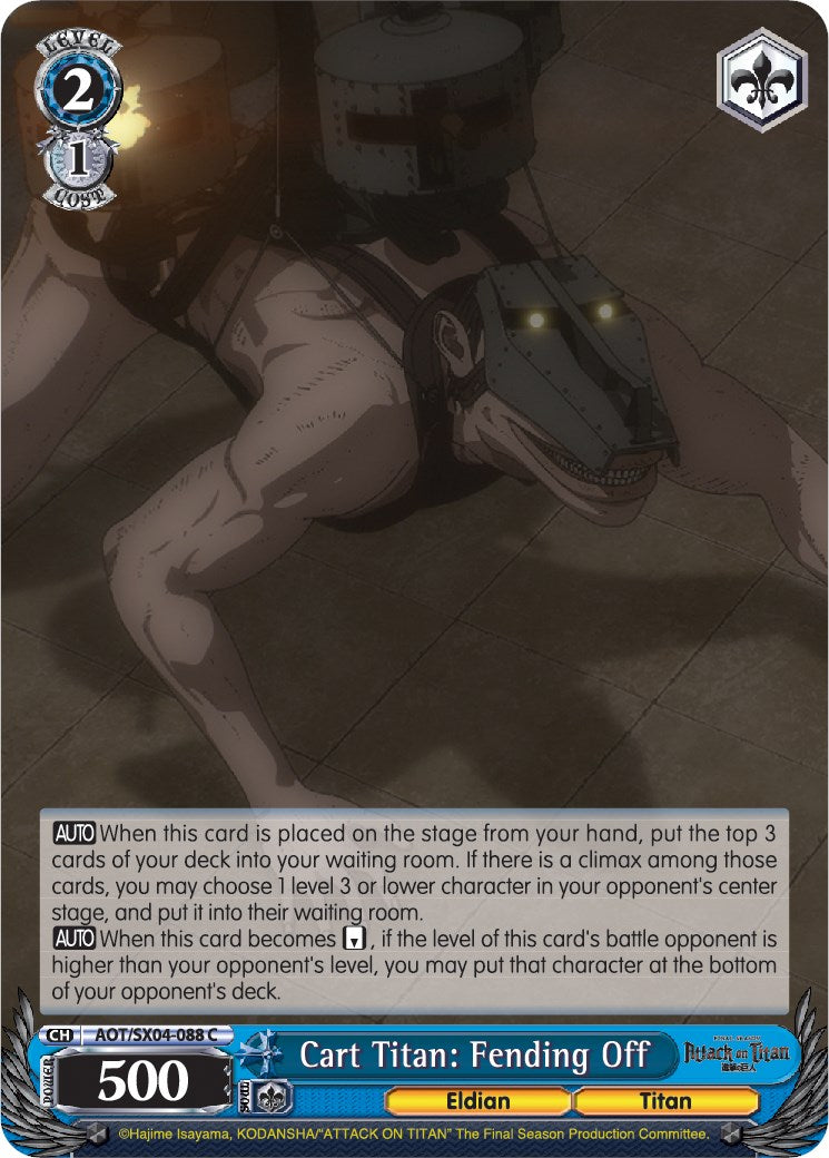 Image of Cart Titan: Fending Off [Attack On Titan: Final Season]