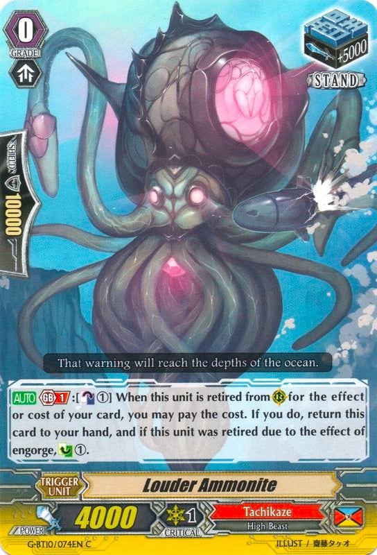 Image of Louder Ammonite (G-BT10/074EN) [Raging Clash of the Blade Fangs]