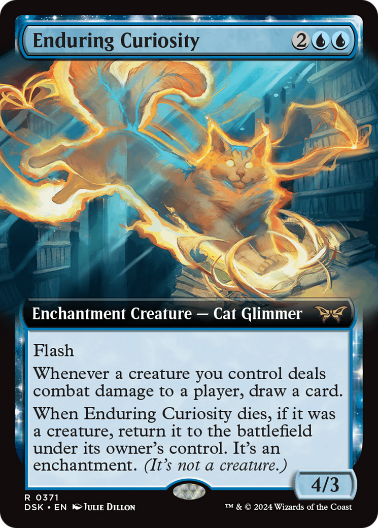 Image of Enduring Curiosity (Extended Art) [Duskmourn: House of Horror]