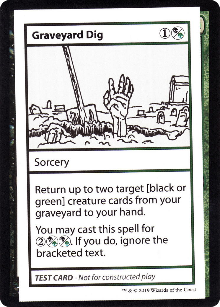Image of Graveyard Dig (2021 Edition) [Mystery Booster Playtest Cards]