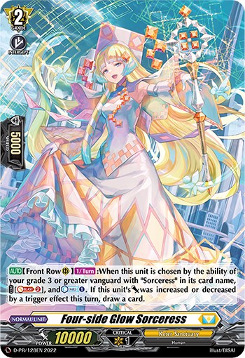 Image of Four-side Glow Sorceress (Foil) (D-PR/128EN) [D Promo Cards]