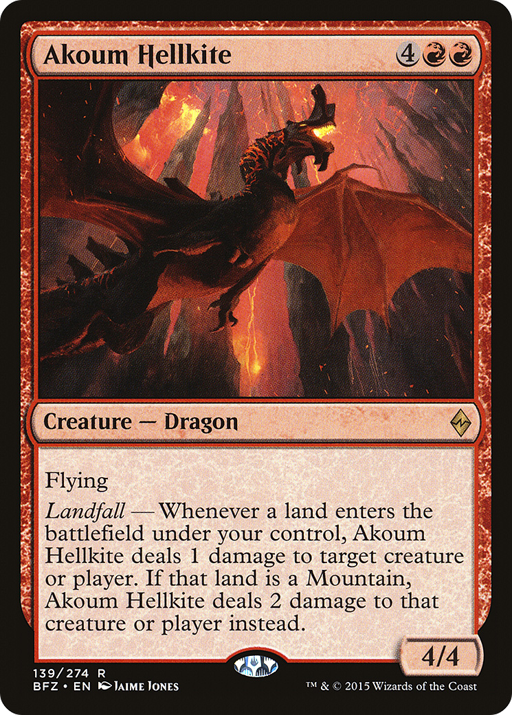 Image of Akoum Hellkite [Battle for Zendikar]