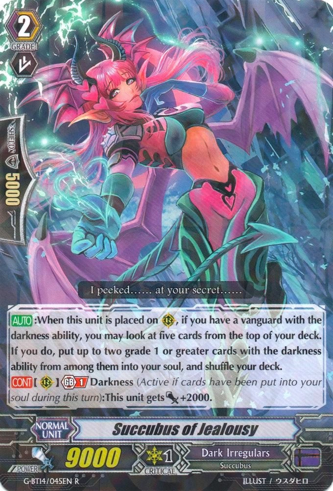 Image of Succubus of Jealousy (G-BT14/045EN) [Divine Dragon Apocrypha]