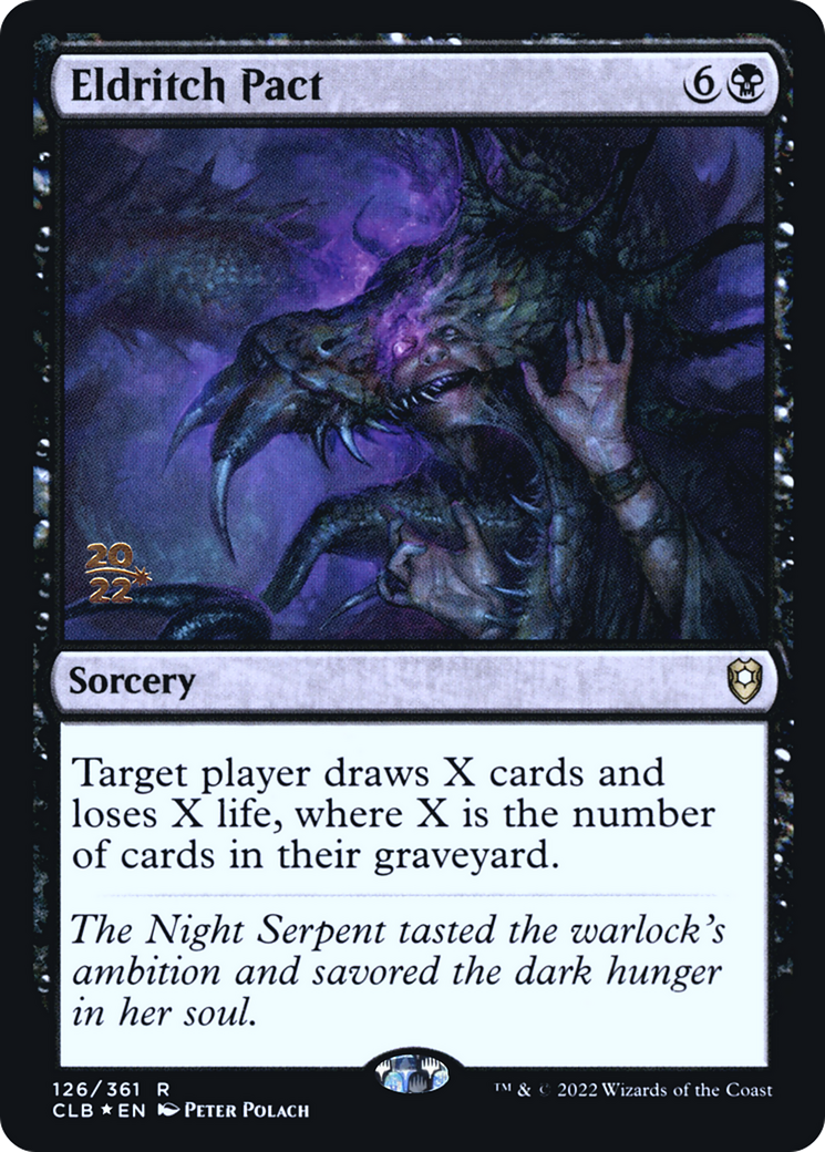 Image of Eldritch Pact [Commander Legends: Battle for Baldur's Gate Prerelease Promos]